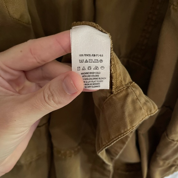 Free People Desert Daylight wrap utility dress medium 100% Tencel Fall Brown - Picture 6 of 15